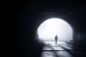 dark-tunnel-black-and-white-fog